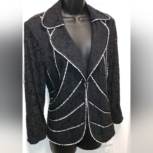 Ravel black and white blazer - Picture 2 of 6